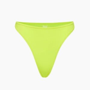 ARITZIA TNA SPRINGS HIGH LEG BATHING SUIT BOTTOMS - SIZE M/M - ELECTRIC LIME